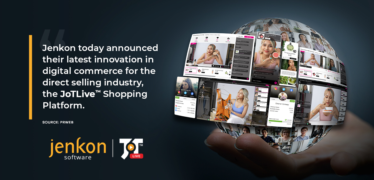 Jenkon Annuncia Oggi la Piattaforma di Vendita JoTLive™